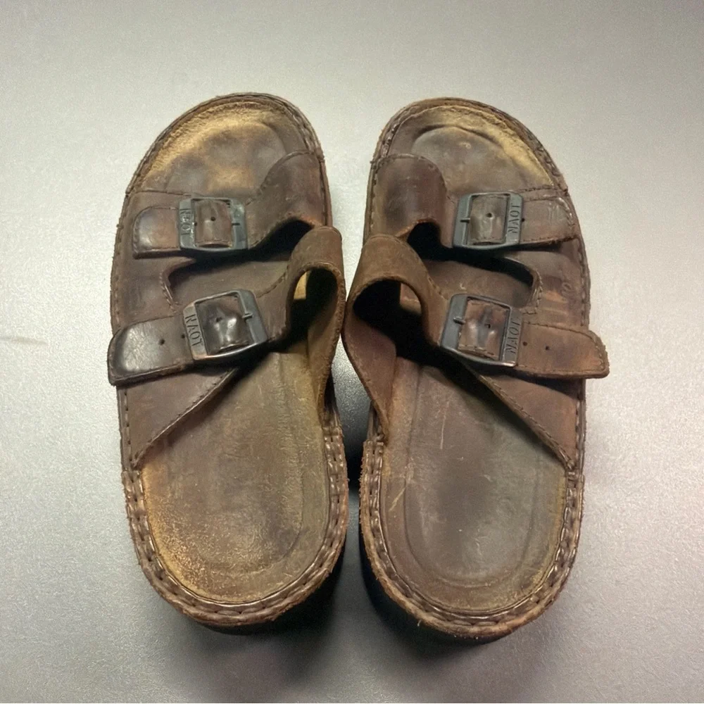 Naot Men’s Mikael Slide Sandals Crazy Horse Leather Size‎ 39 US 6-6.5 Comfort